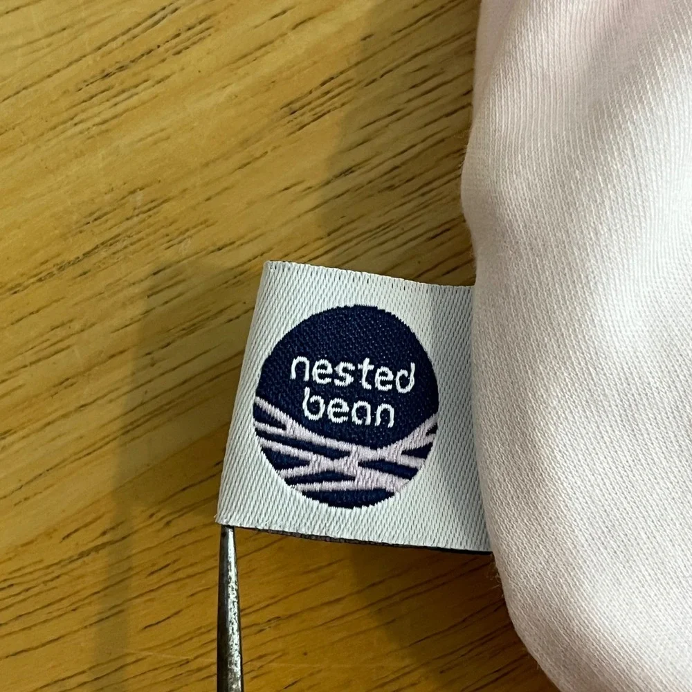 Nested Bean Zen Bag Pink Weighted Sleep Sack 0-6 Months Winter Snowflake Print